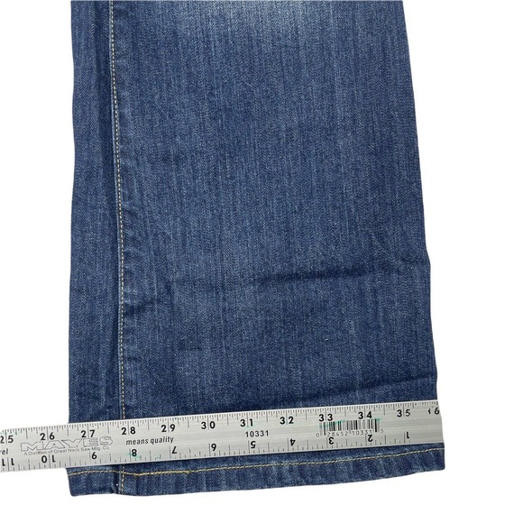 Levis 515 Womens 12S Bootcut Jeans Mid Rise Stretch‎ Dark Blue Denim Pockets - Picture 6 of 10